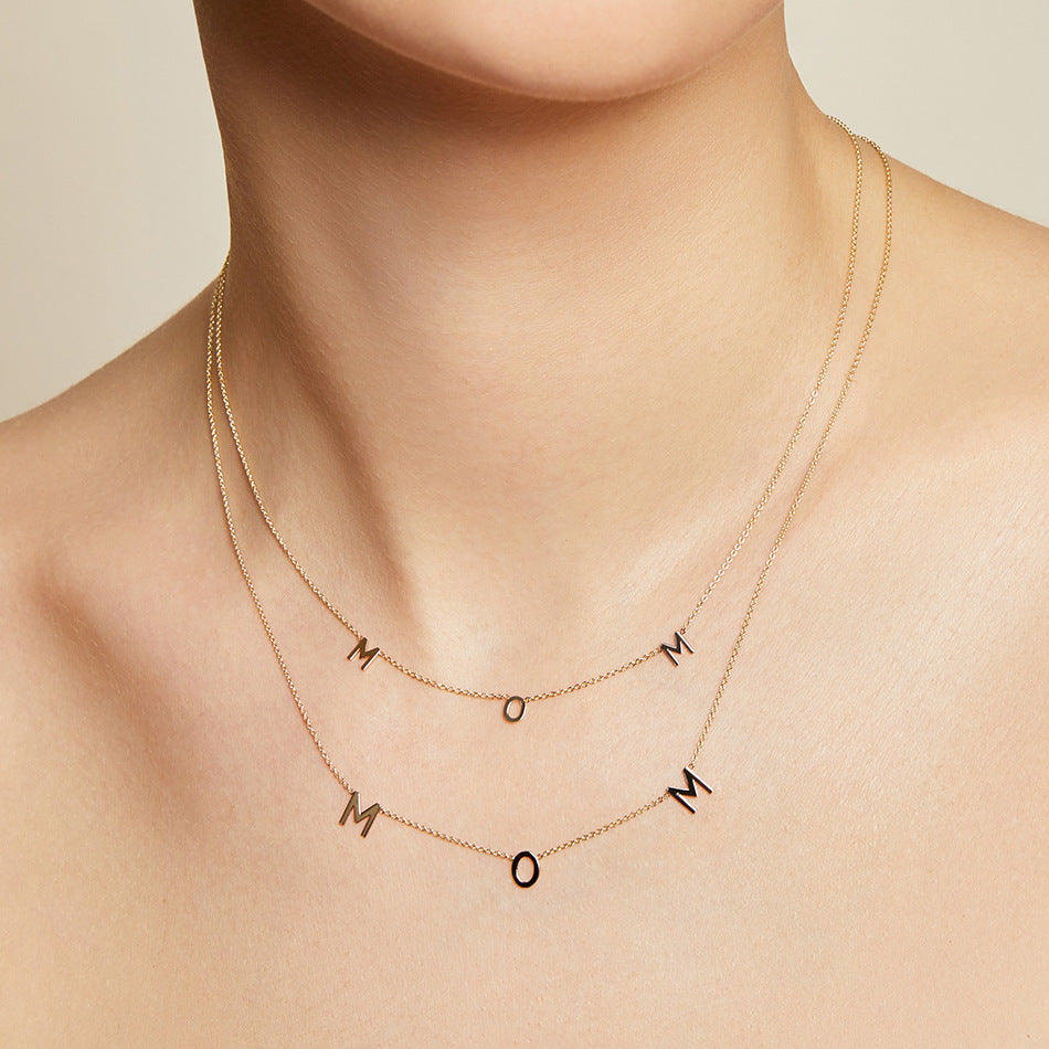 Mother'S Day Cable Chain Necklace