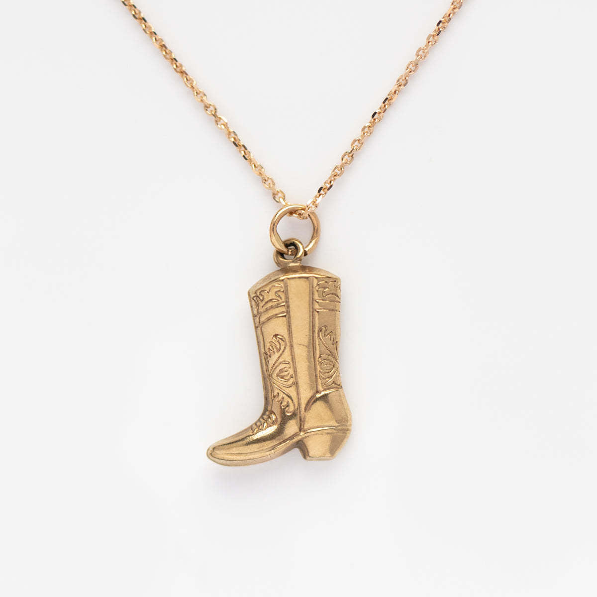 Cowboy Style Boot Necklace