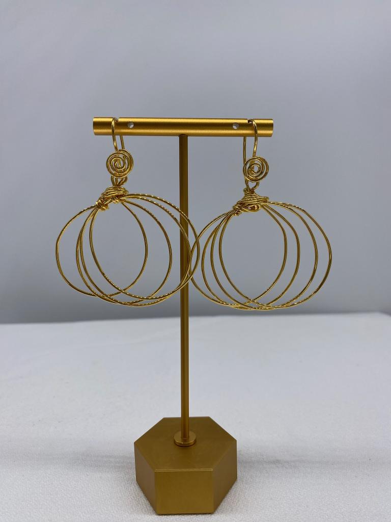 Round Hoop Earrings