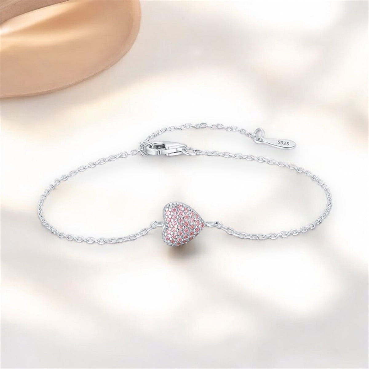 Pink Heart Shape Bracelets