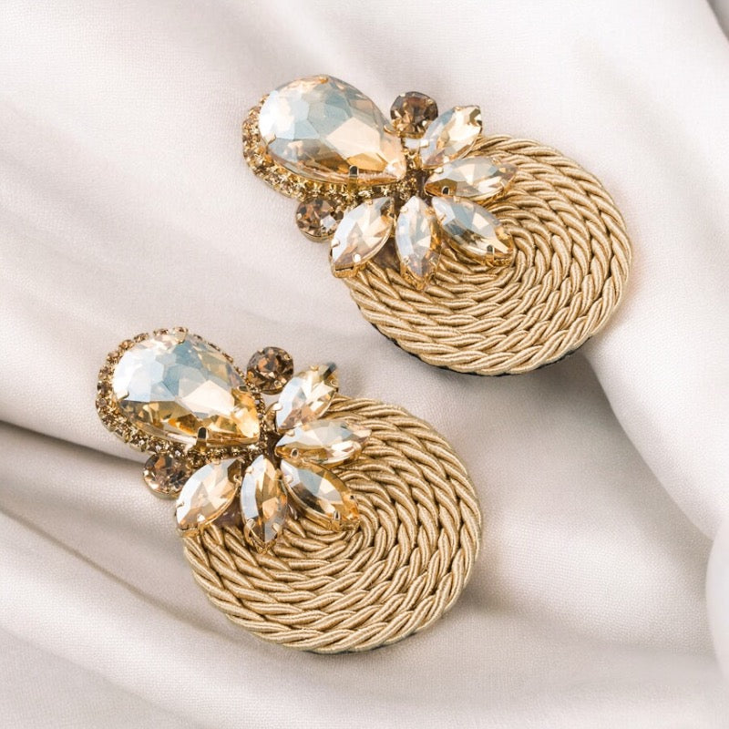 Dazzling Rhinestones Stud Earrings