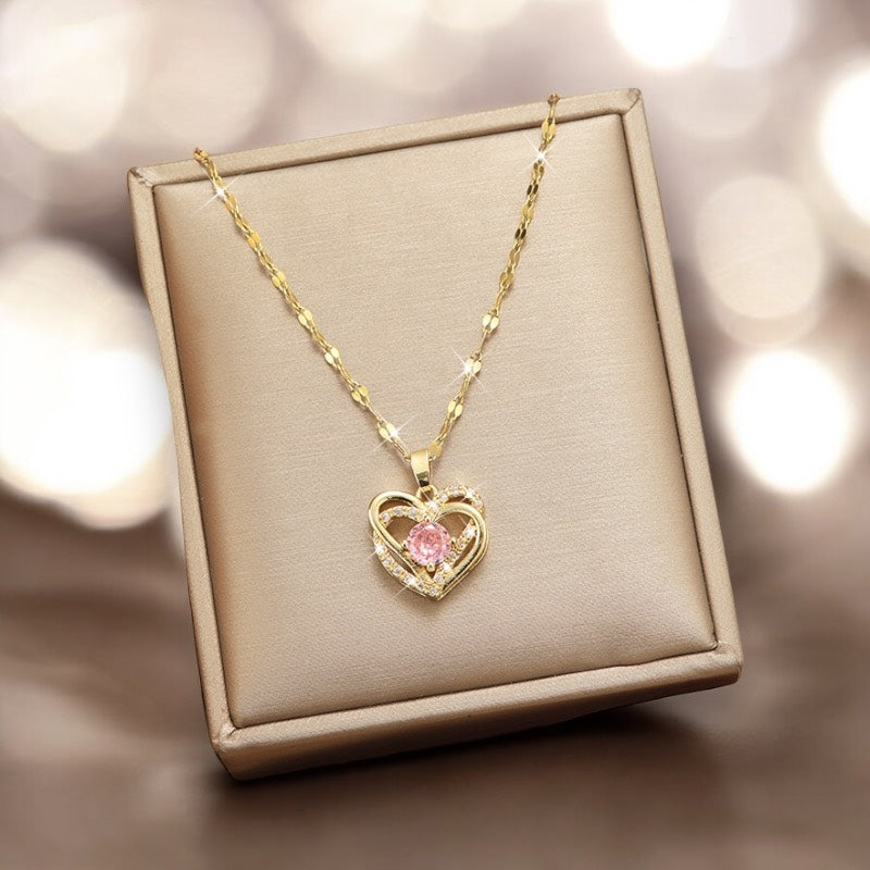 Gloria's  Heart Pendant Necklace