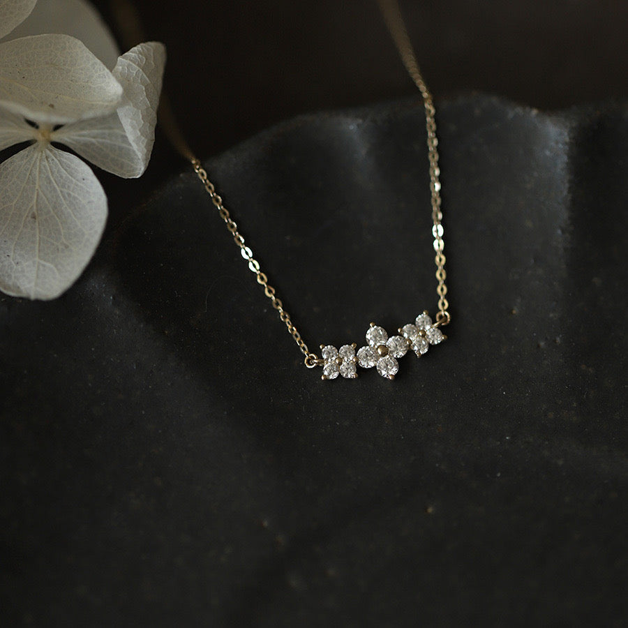 Three Flower Necklace