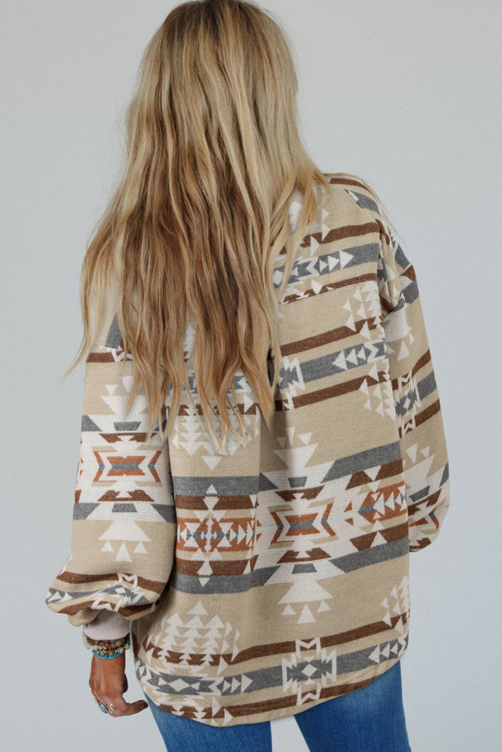 Renata's Apricot Aztec Print Sweatshirt