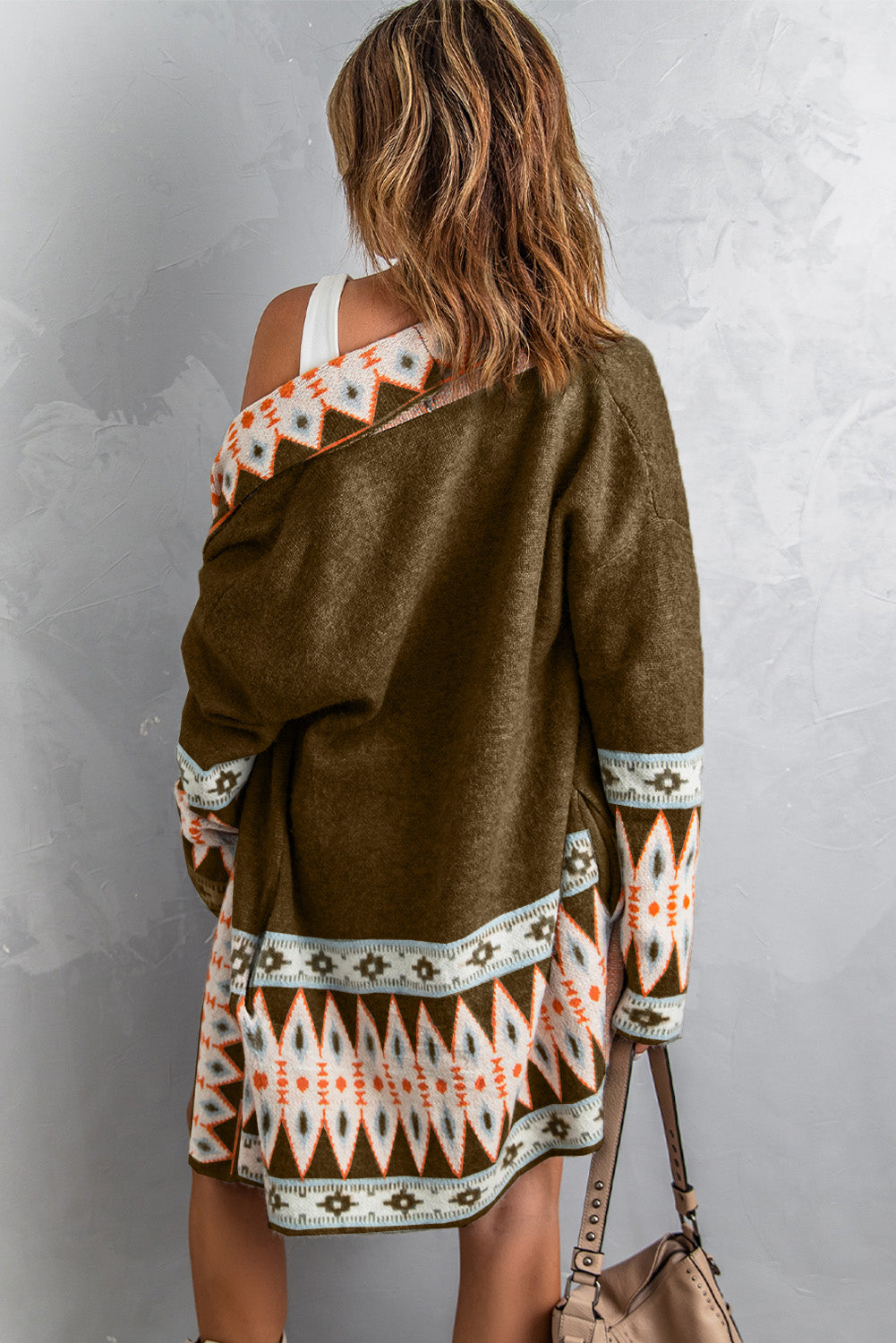 Western Brown Cardigan