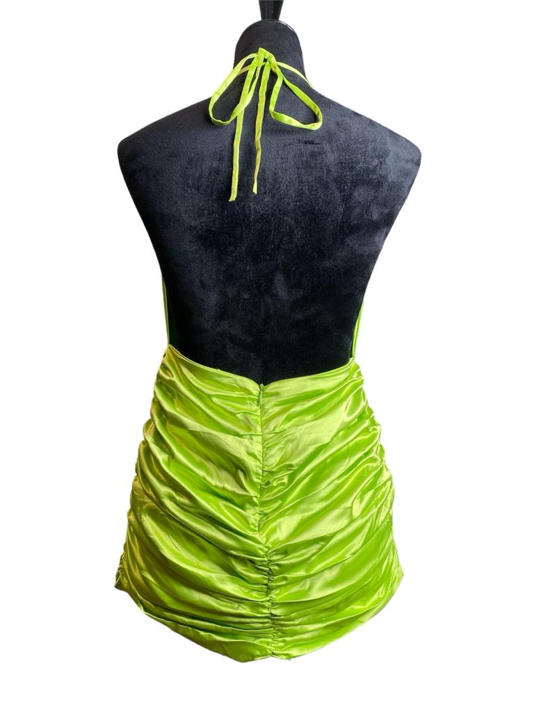 Women's Neon Green Party Dress!