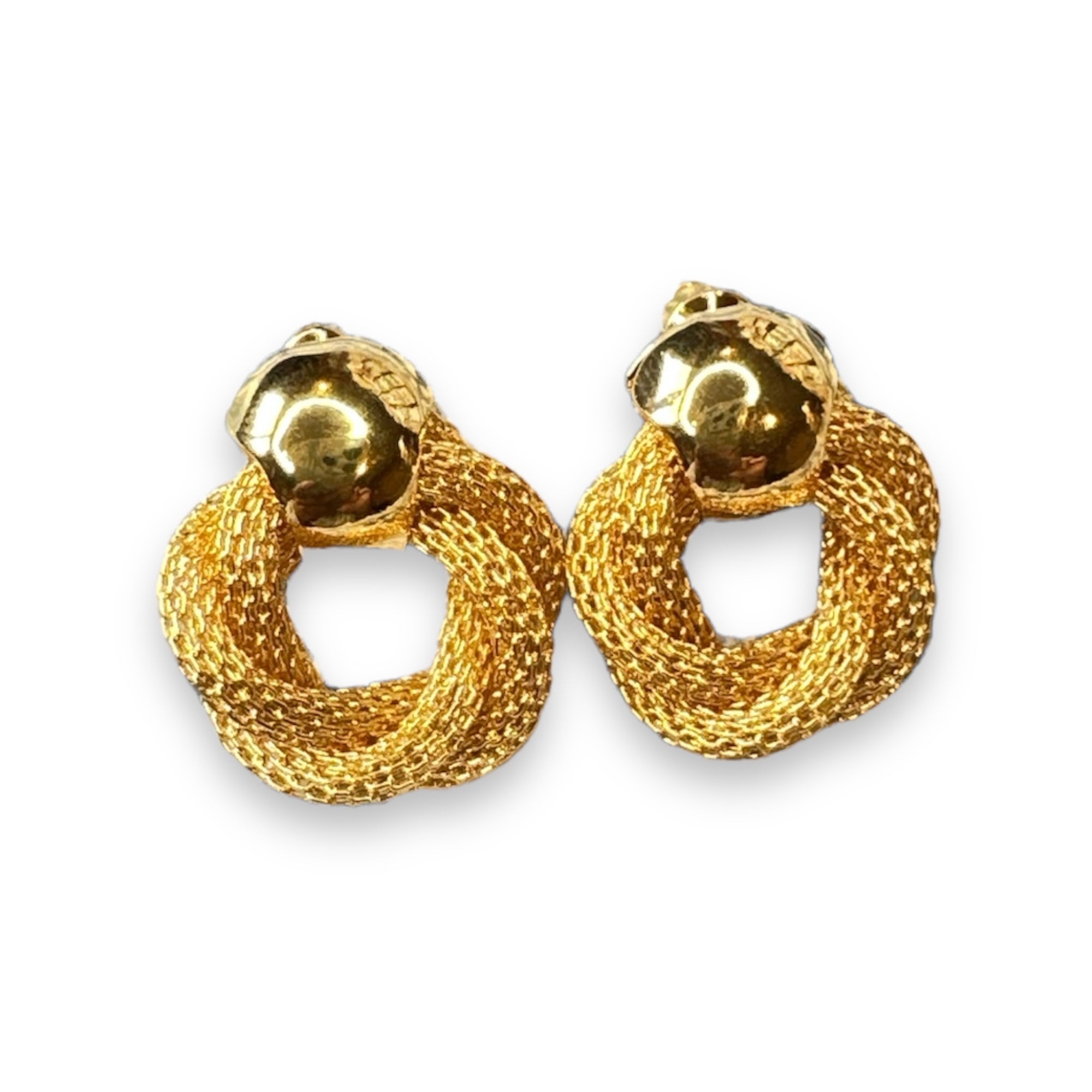 Vintage Sandy Knot Earrings