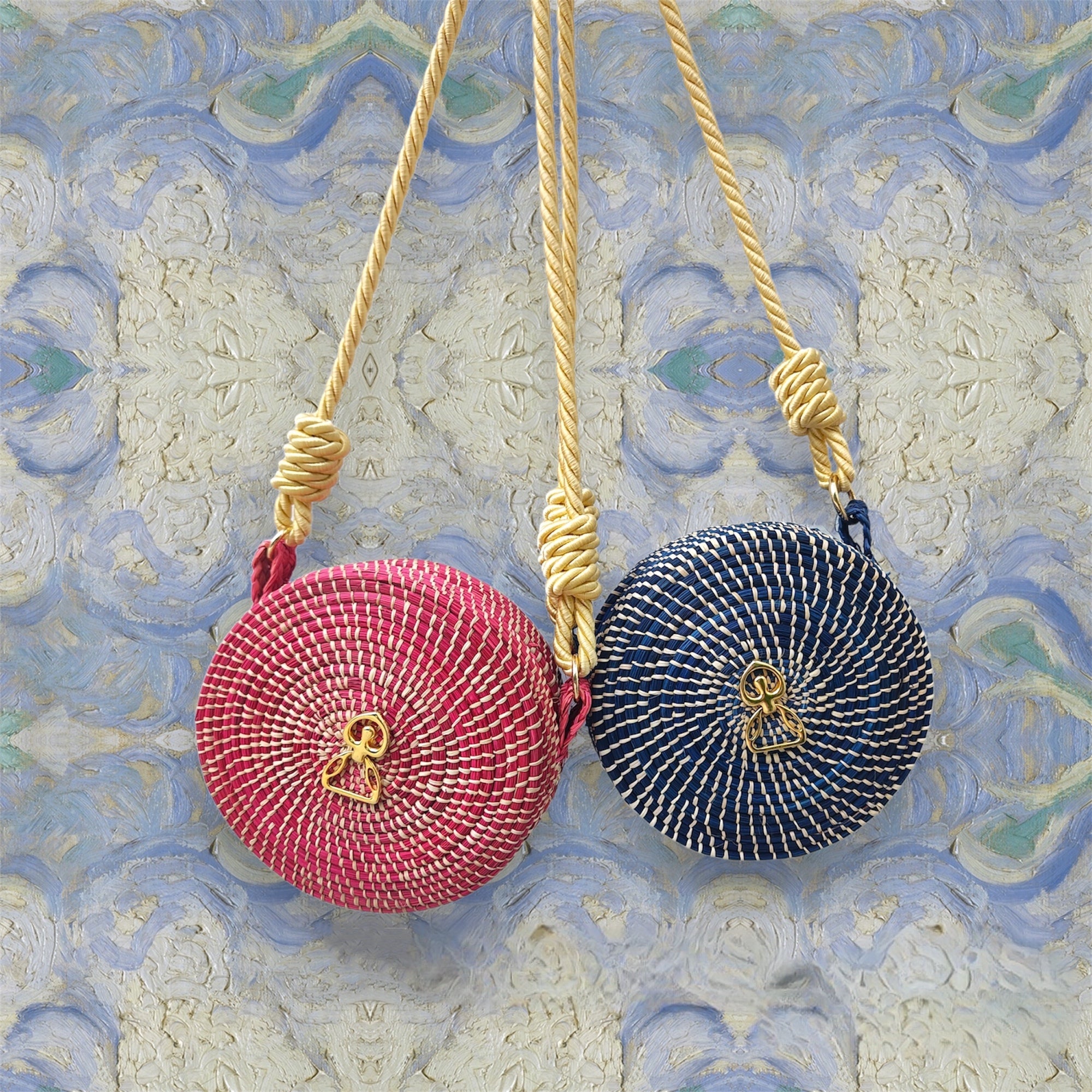 Red & Royal Blue Yoyo Handbag