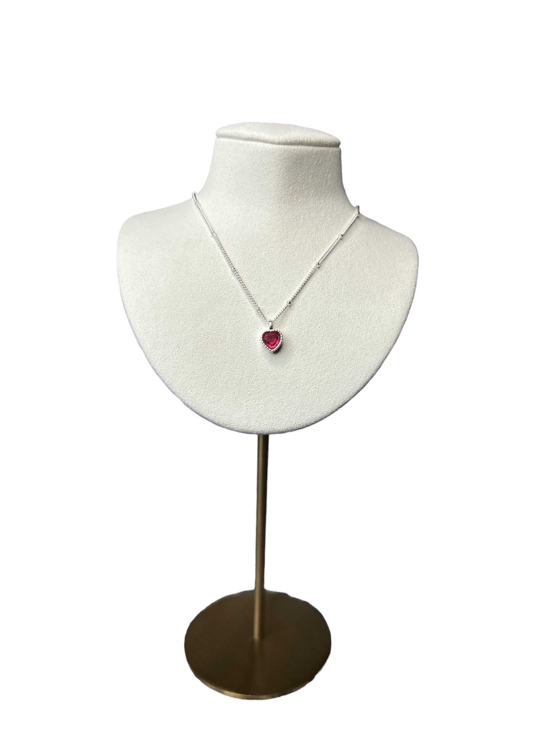 Ruby Heart Necklace