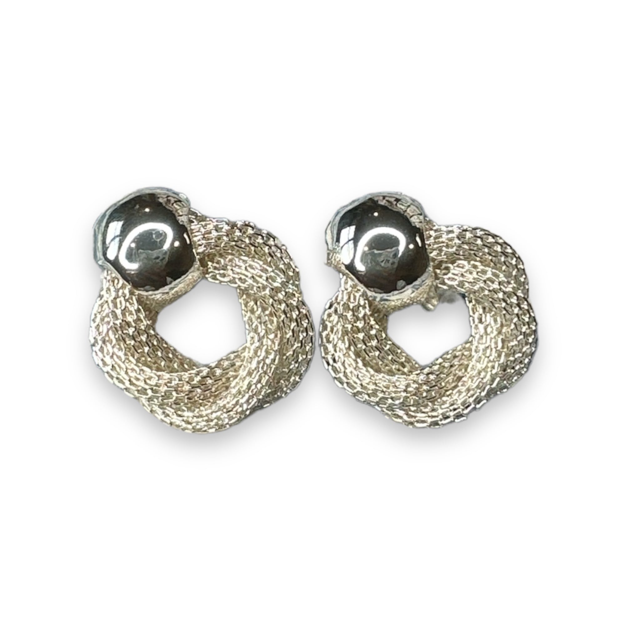 Vintage Sandy Knot Earrings